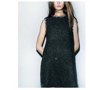 NWT Zara Knit Dress Sequins